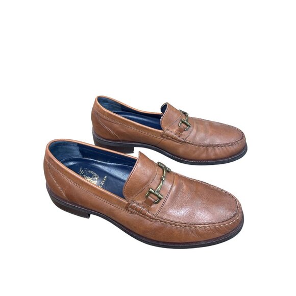 Cole Haan Pinch Mens Brown Leather Maine Classic slip Loafers Sz 9M SKU 9573 - Picture 4 of 16
